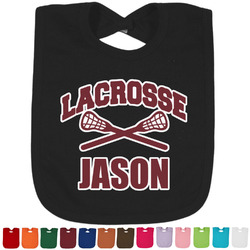 Lacrosse Cotton Baby Bib (Personalized)
