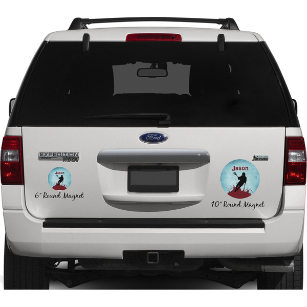 Lacrosse Personalized Car Magnets on Ford Explorer