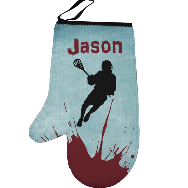 Custom Lacrosse Left Oven Mitt (Personalized)