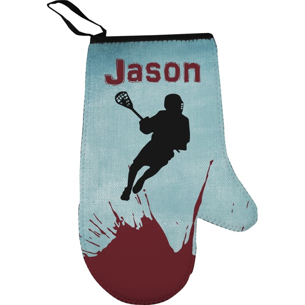 Lacrosse Personalized Oven Mitt