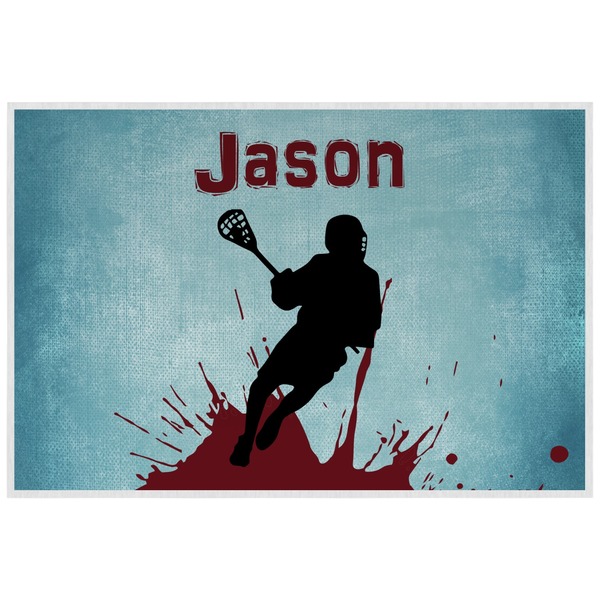 Custom Lacrosse Laminated Placemat w/ Name or Text