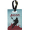 Lacrosse Plastic Luggage Tag - Rectangular w/ Name or Text