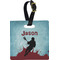 Lacrosse Plastic Luggage Tag - Square w/ Name or Text