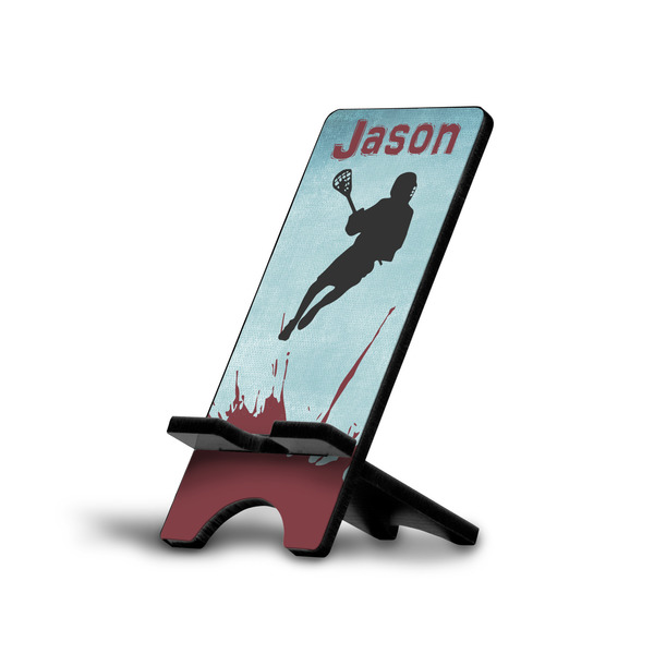 Custom Lacrosse Cell Phone Stand (Large) (Personalized)