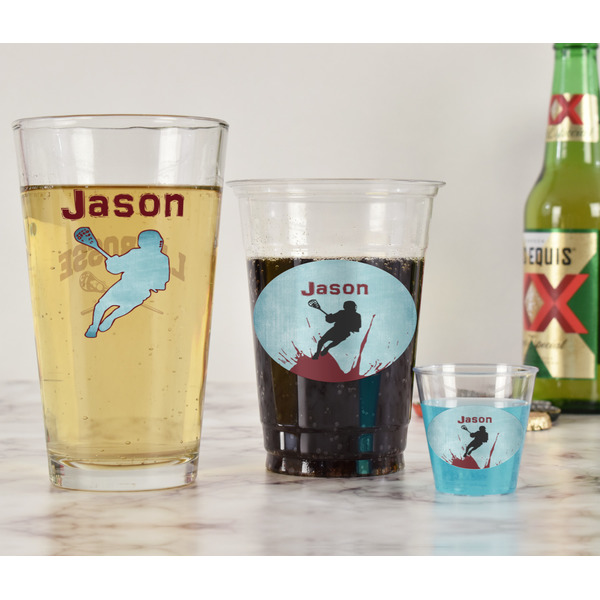 Lacrosse Pint Glass - Two Content - In Context