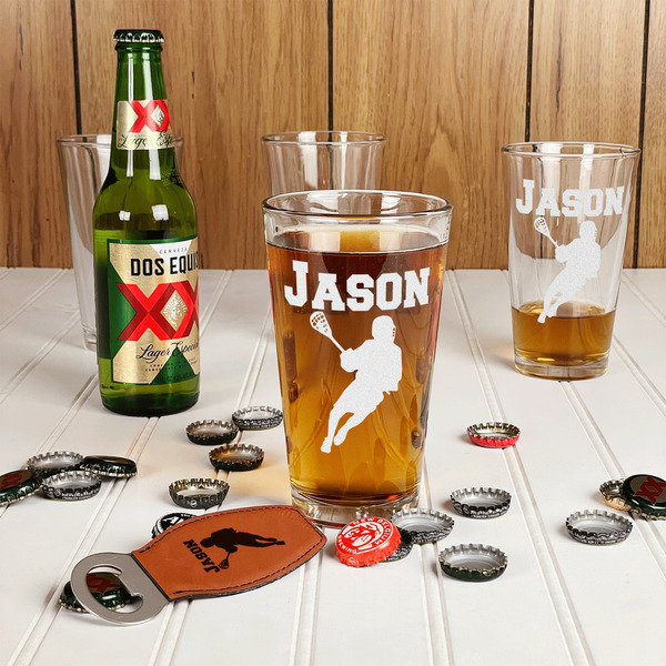 Lacrosse Pint Glasses - In Context