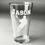 Lacrosse Pint Glass - Engraved (Personalized)