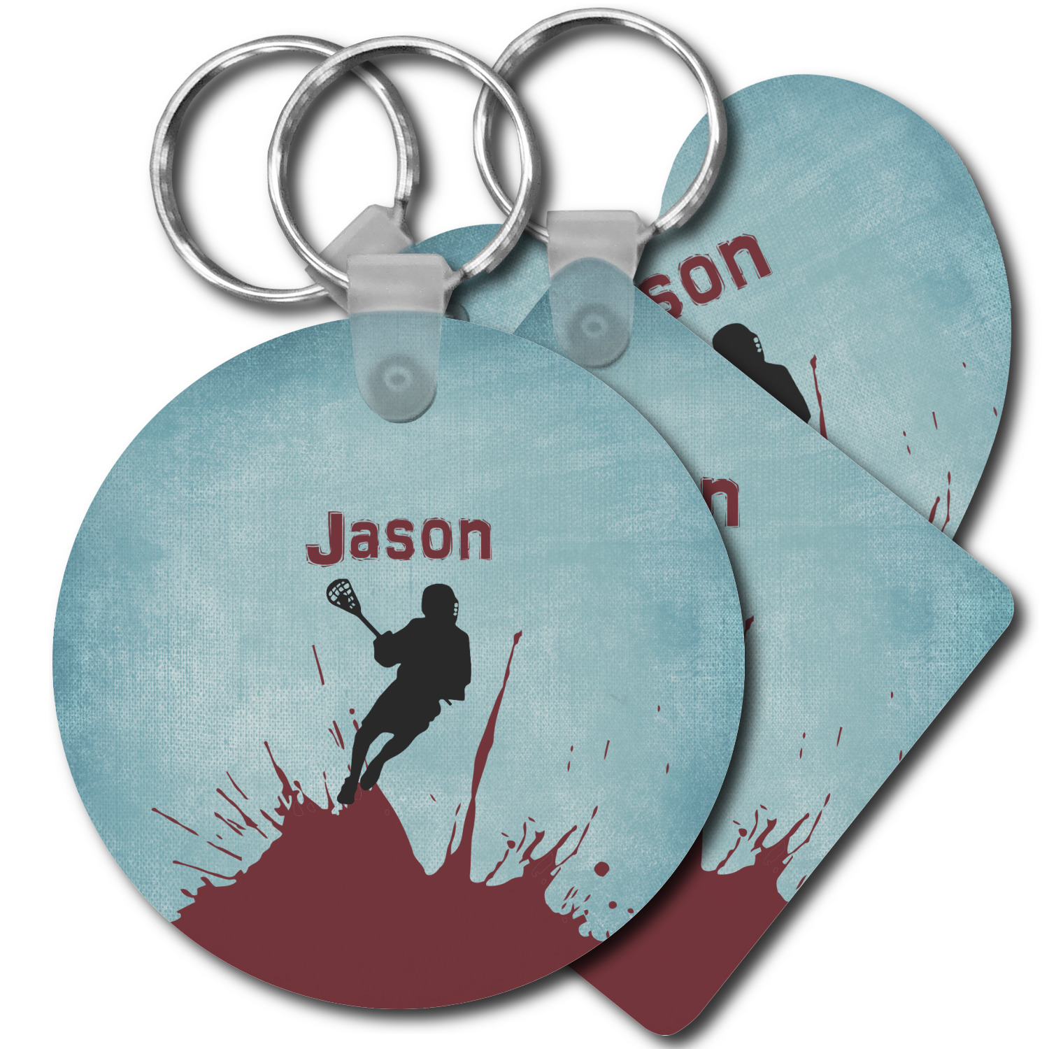 Custom Lacrosse Plastic Keychain (Personalized) YouCustomizeIt