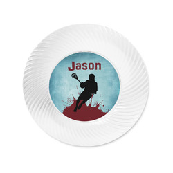 Lacrosse Plastic Party Appetizer & Dessert Plates - 6" (Personalized)