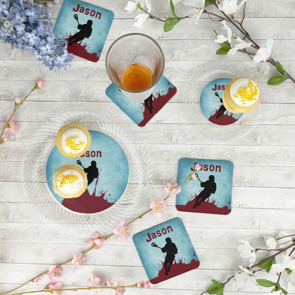 Lacrosse Plastic Party Appetizer & Dessert Plates - In Context