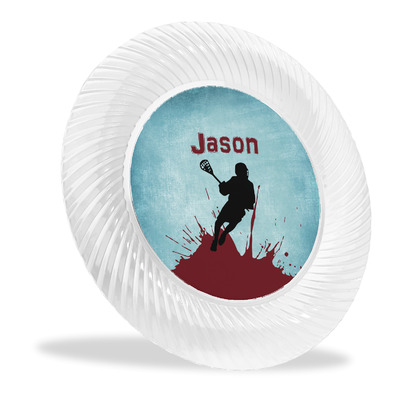 Lacrosse Plastic Party Dinner Plates - 10" (Personalized)