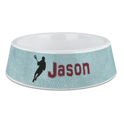 Lacrosse Plastic Dog Bowl - Large (Personalized)