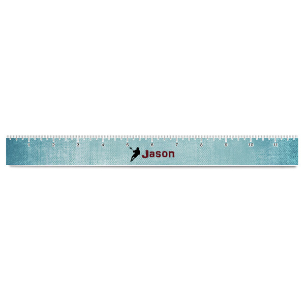 Lacrosse Plastic Ruler - 12" - FRONT