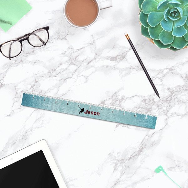 Lacrosse Plastic Ruler - 12" - LIFESTYLE