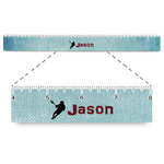 Lacrosse Plastic Ruler - 12" (Personalized)