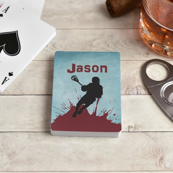 Lacrosse Playing Cards - In Context