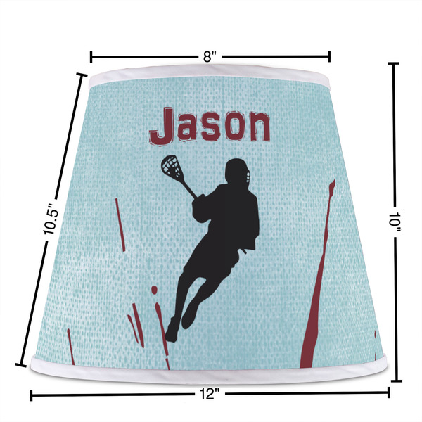 Lacrosse Poly Film Empire Lampshade - Dimensions