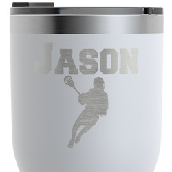 Lacrosse RTIC Tumbler - White - Engraved Front & Back (Personalized)