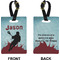 Lacrosse Rectangle Luggage Tag (Front + Back)
