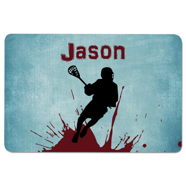 Lacrosse Rectangular Fridge Magnet - FRONT
