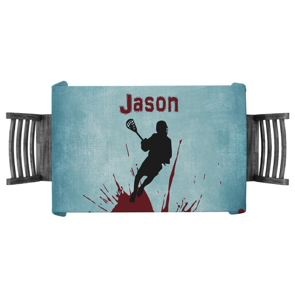 Custom Lacrosse Tablecloth - 58"x58" (Personalized)