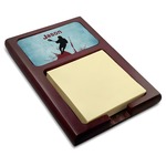 Lacrosse Red Mahogany Sticky Note Holder (Personalized)