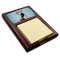 Lacrosse Red Mahogany Sticky Note Holder - Angle