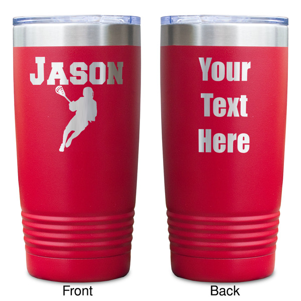 Lacrosse Red Polar Camel Tumbler - 20oz - Double Sided - Approval