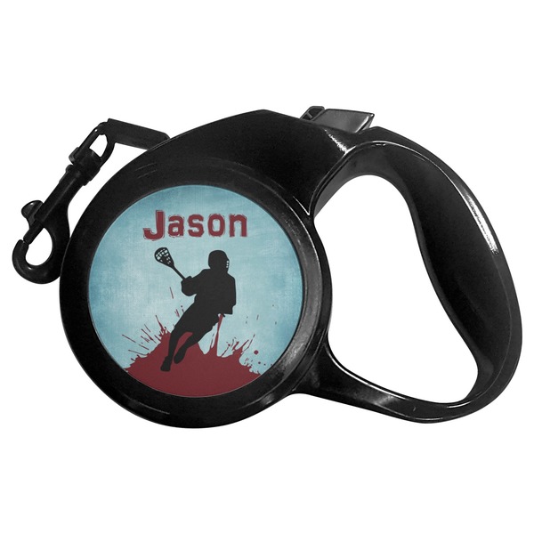Custom Lacrosse Retractable Dog Leash - Medium (Personalized)