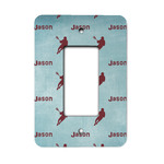 Lacrosse Rocker Style Light Switch Cover - Single Switch (Personalized)