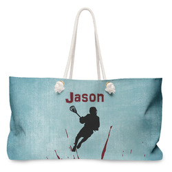 Lacrosse Large Tote Bag with Rope Handles (Personalized)
