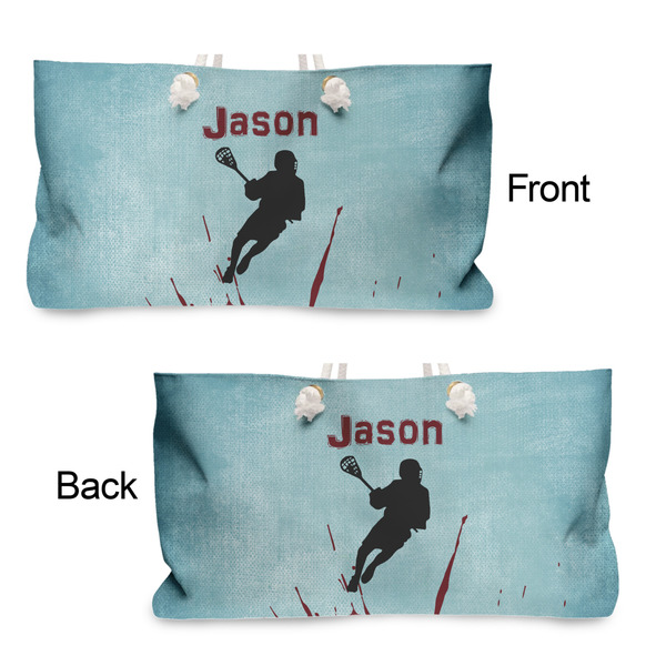 Lacrosse Large Rope Tote - From & Back View