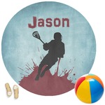 Lacrosse Round Beach Towel (Personalized)