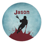 Lacrosse 5' Round Indoor Area Rug (Personalized)