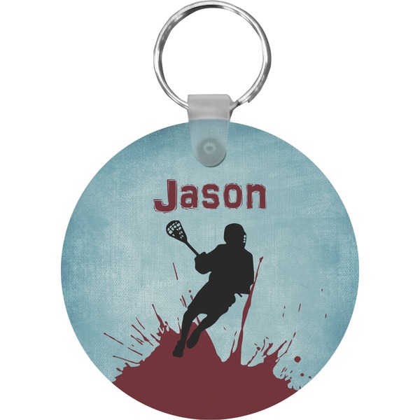 Lacrosse Round Keychain (Personalized)