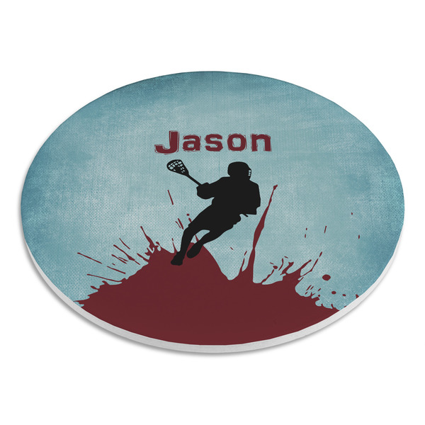 Lacrosse Round Stone Trivet - Angle View