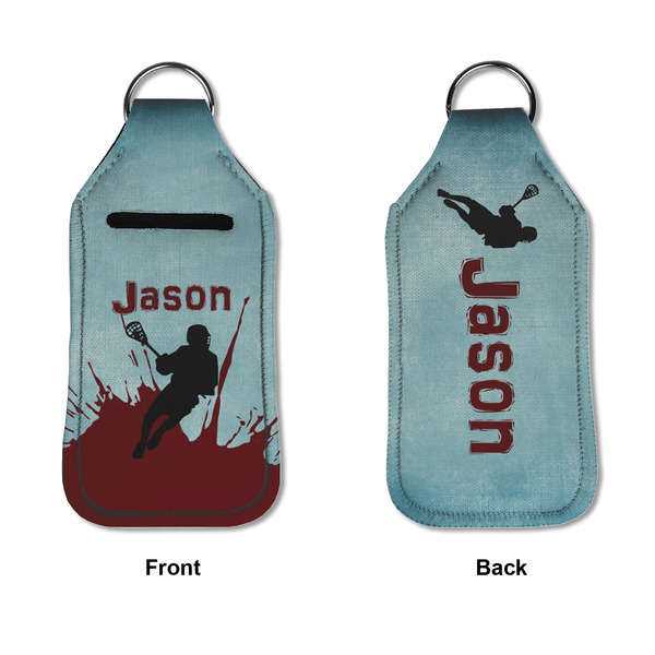 Lacrosse Sanitizer Holder Keychain - Large APPROVAL (Flat)