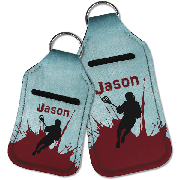 Lacrosse Sanitizer Holder Keychain - Parent Main