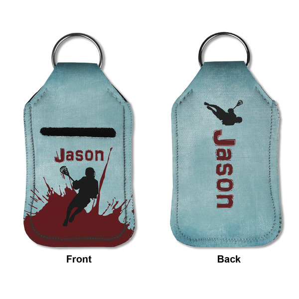 Lacrosse Sanitizer Holder Keychain - Small APPROVAL (Flat)