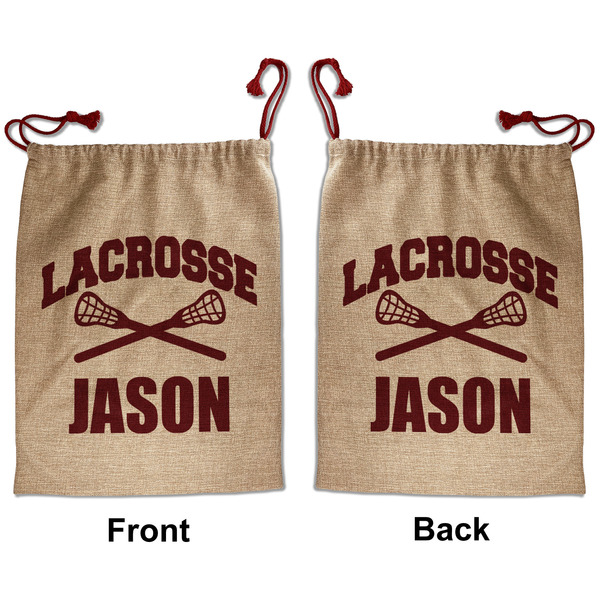 Custom Lacrosse Santa Sack - Front & Back (Personalized)