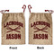 Lacrosse Santa Bag - Front and Back
