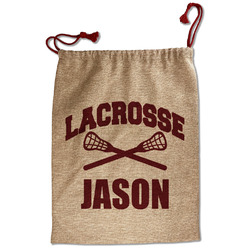 Lacrosse Santa Sack - Front (Personalized)