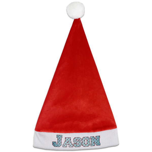Custom Lacrosse Santa Hat - Front (Personalized)