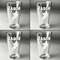 Lacrosse Set of Four Engraved Beer Glasses - Individual View