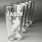 Lacrosse Set of Four Engraved Pint Glasses - Set View