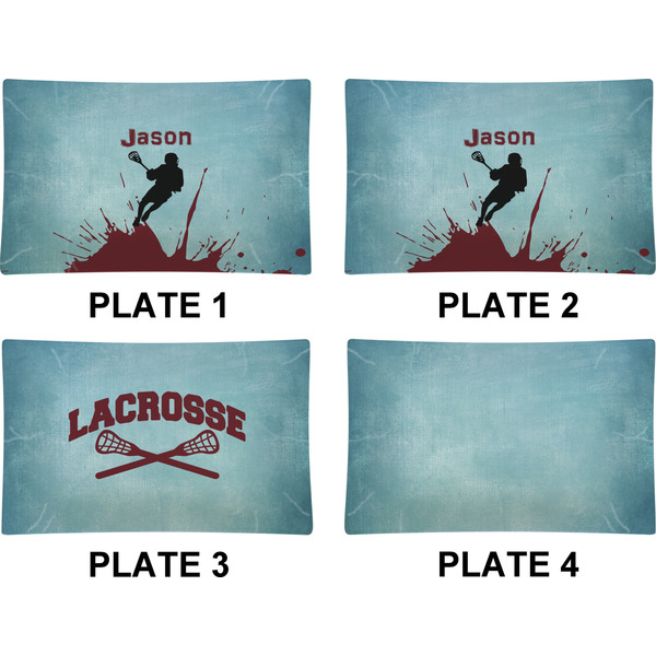 Lacrosse Set of Rectangular Dinner Plates (Approval)