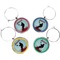 Lacrosse Wine Charms (Set of 4) (Personalized)