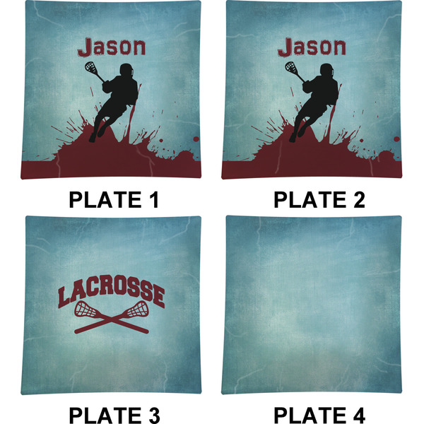 Lacrosse Set of Square Dinner Plates (Approval)