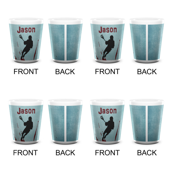 Lacrosse Shot Glass - White - Set of 4 - APPROVAL