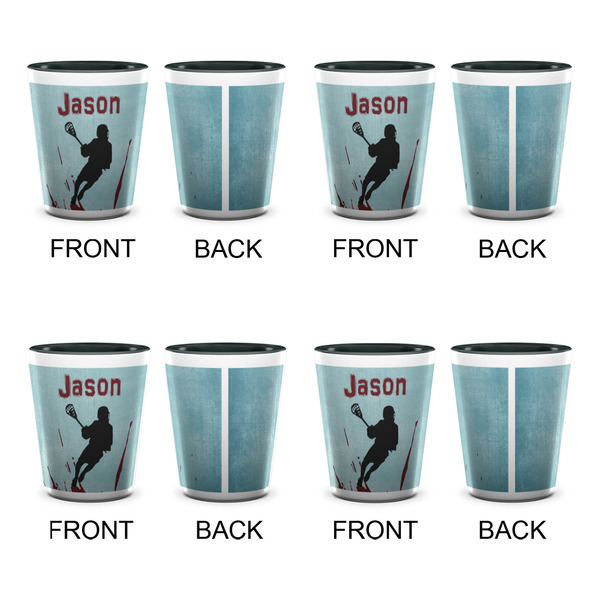 Lacrosse Shot Glassess - Two Tone - Set of 4 - APPROVAL